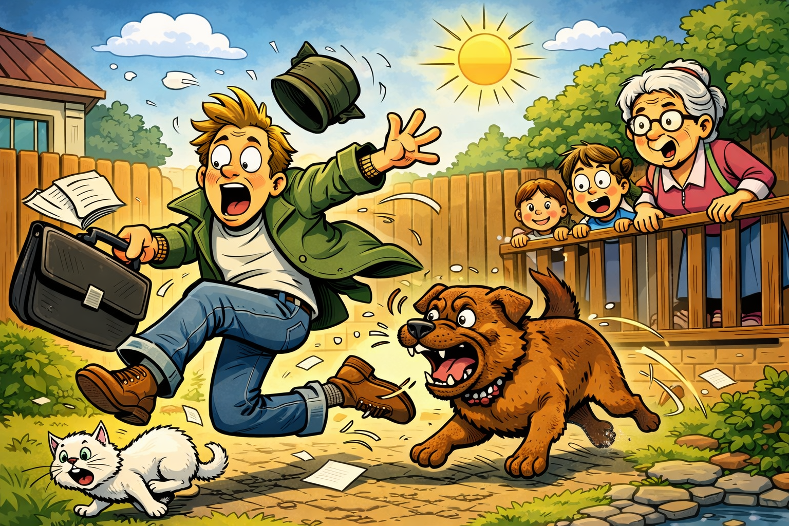 Hundehalter haften auf dem eigenen Grundstück